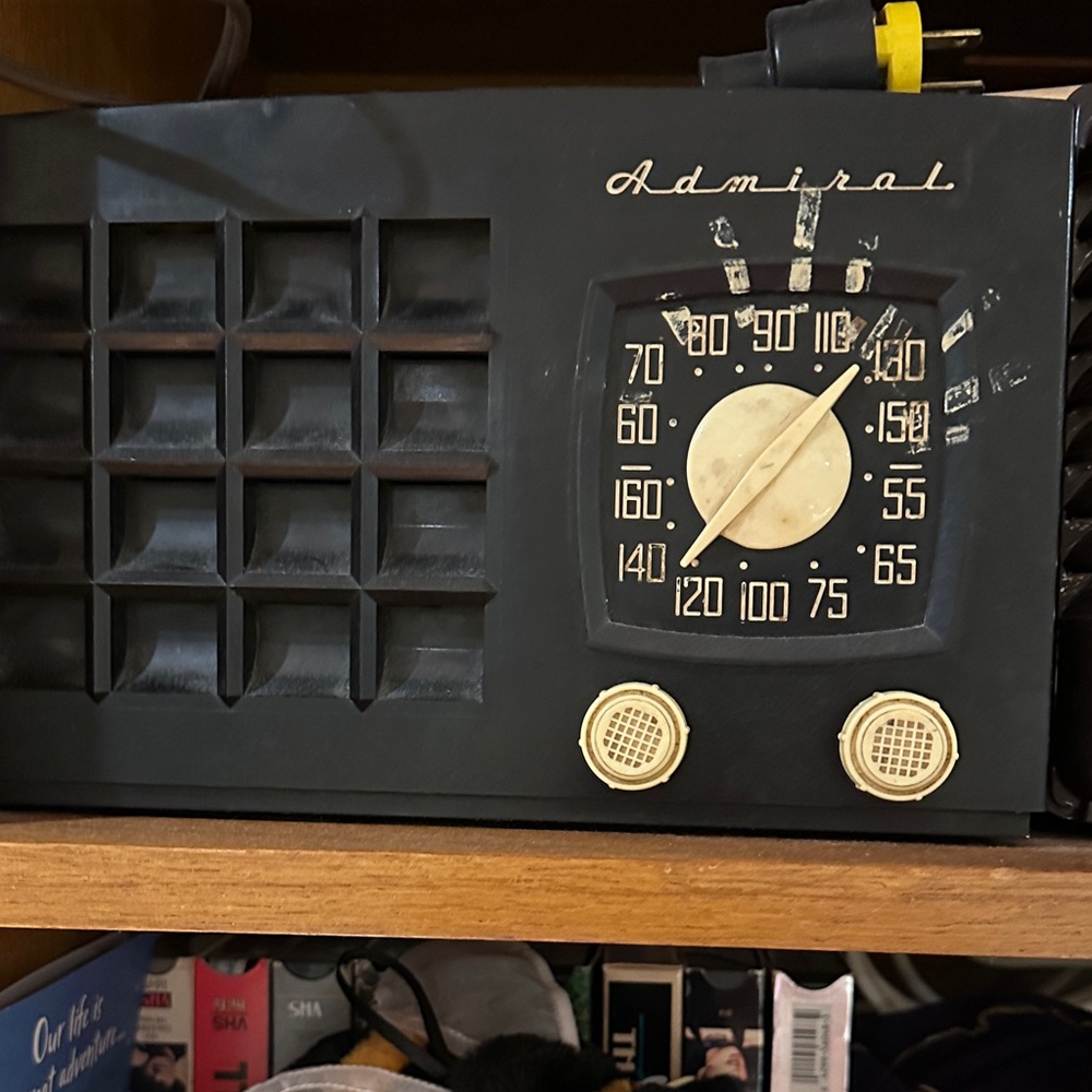 Vintage Black Radio